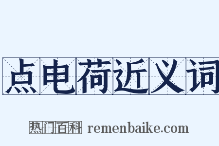 点电荷近义词是什么意思的图片